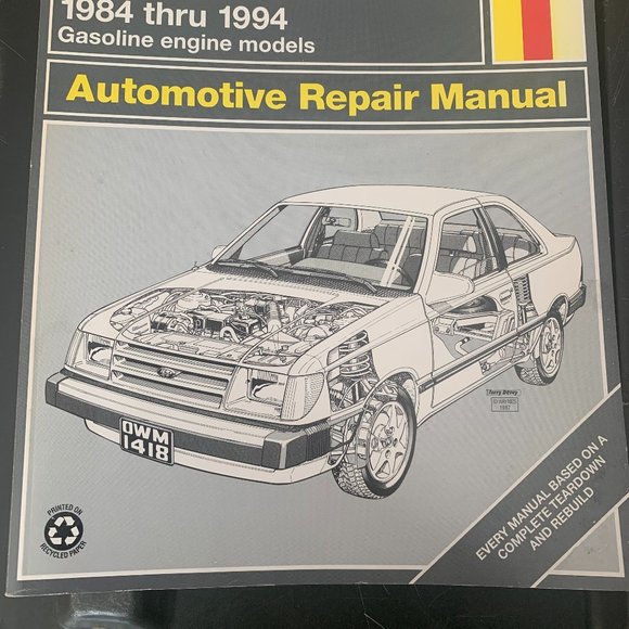 Haynes Ford Tempo & Mercury Topaz 1984-1994 Repair Service Manual 36078 (1418) - Picture 2 of 10